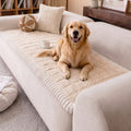 Nalqet Plush Sofa Slipcovers Checkered Pattern for 2 Cushion Couches