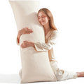 Nalqet Waffle Textured Decorative Lumbar Pillow 20x54 inch