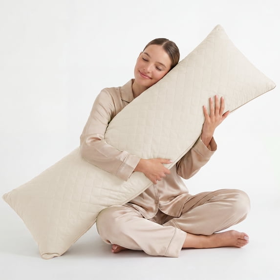 Nalqet 20x54 Adult Body Pillow with Shredded Memory Foam