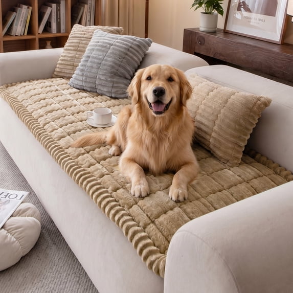 Nalqet Plush Sofa Slipcovers for 2 Cushion Couches