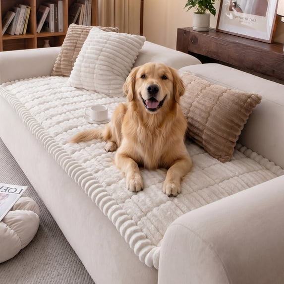 Nalqet Plush Sofa Slipcovers for 2 Cushion Couches