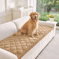 Nalqet Plush Sofa Diamond Design Slipcovers for 2 Cushion Couches – Washable Fuzzy Non Slip Furniture Protector Couch Cover for Pets and Dogs Cats