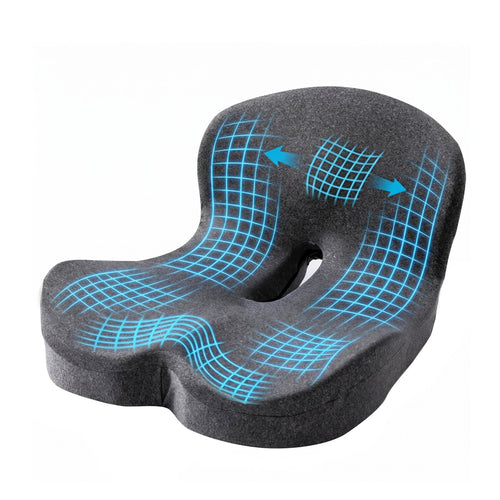 Nalqet Comfort Gel Memory Foam Seat Pillow, Ergonomic Lumbar Support for Office Chair, Car Seat and Wheelchair