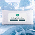 Nalqet Double-Sided Cooling Body Pillows for Hot Sleepers, Firm Shredded Memory Foam Long Pillow for Side, Back, Stomach Sleepers, Removable Machine-Washable Cover