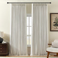 Nalqet Pinch Pleated Linen Curtains 100% Blackout